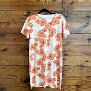 JOH Audrey Stretch Suede Dress - Poppy Flower Print small